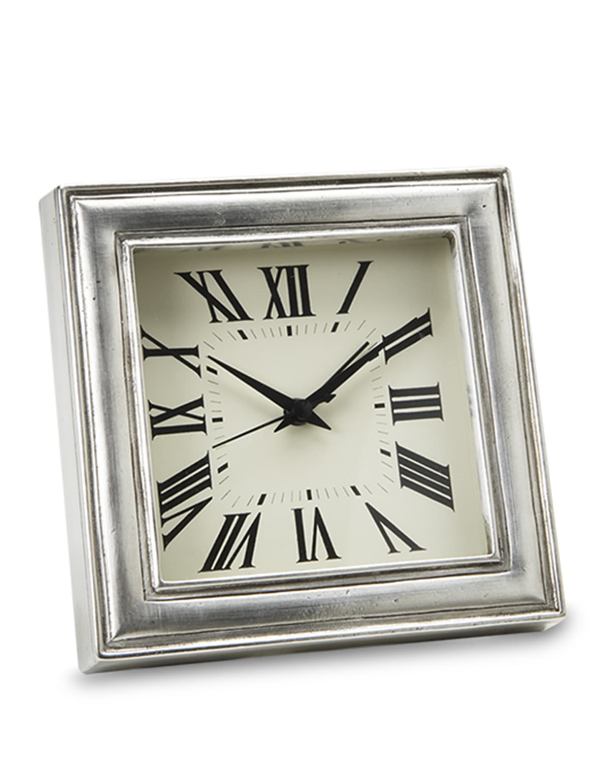Match Pewter Clock In Metallic