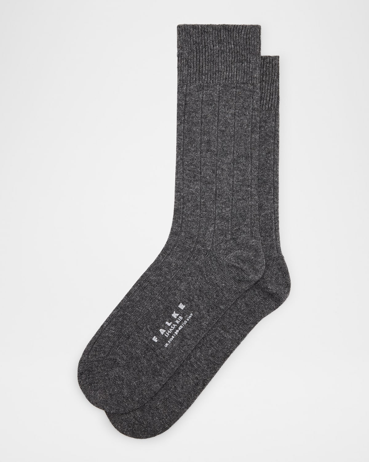 FALKE MEN'S LLASA SOLID RIBBED SOCKS