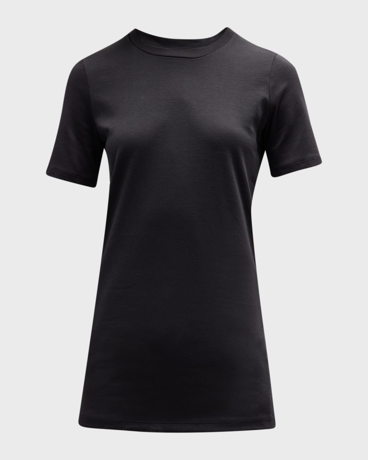 Shop Theory Johanna Crewneck Classic Tee In Black