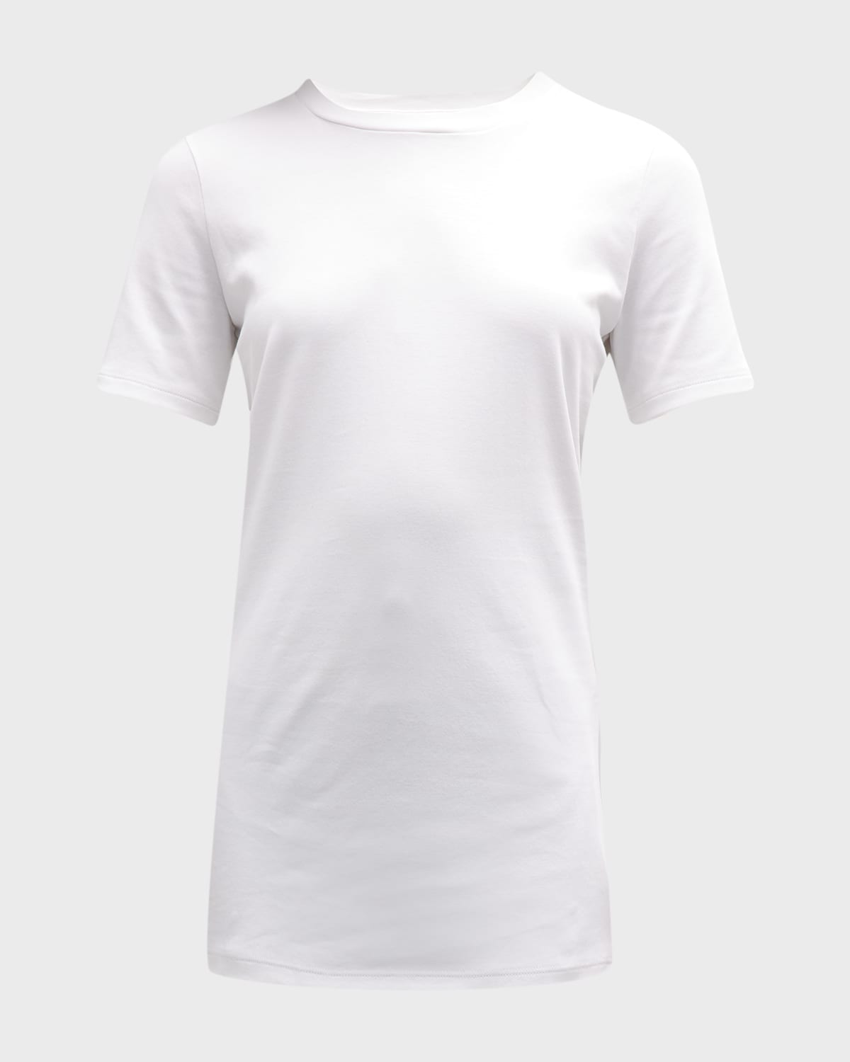 Theory Johanna Crewneck Classic Tee In White
