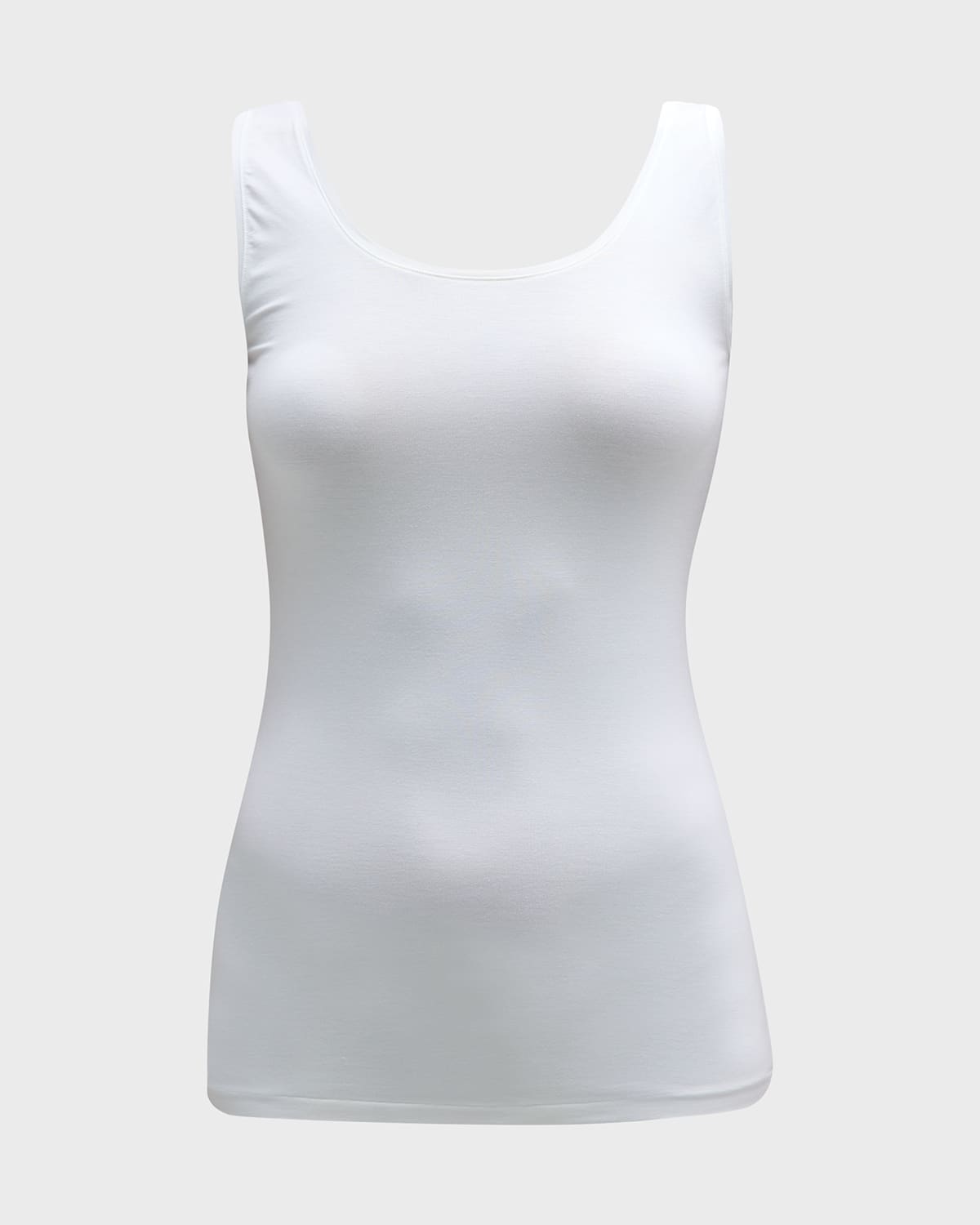 Hanro Sea Island Cotton Tank Top In White