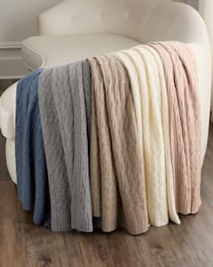 Sofia Cashmere Fringed Cashmere Throw Neiman Marcus