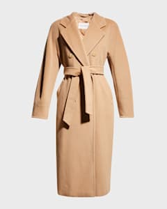 Max Mara Women s Manuela Belted Wool Hair Coat
