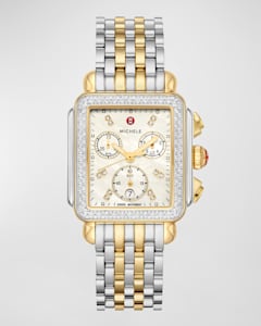 MICHELE Meggie Diamond Dial High Shine Watch Gold Neiman Marcus