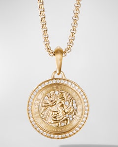David Yurman Men s St. Christopher Pendant in Silver 34.5mm Neiman Marcus
