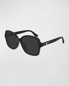 Gucci Star Logo Acetate Cat Eye Sunglasses Neiman Marcus
