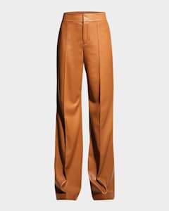Polo Ralph Lauren Full-Length Pleated Pants | Neiman Marcus