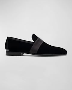 Ferragamo Men s Lapo Velvet Loafers Neiman Marcus
