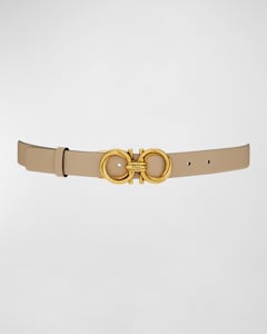 Ferragamo Women s Hug Leather Belt Light Camel