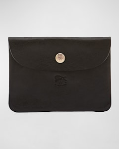 Il Bisonte Men's Oriuolo Leather Bifold Card Holder | Neiman Marcus
