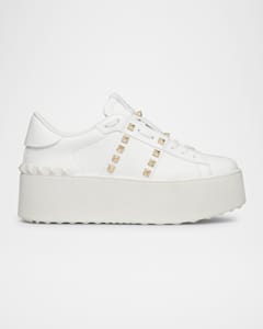Valentino Garavani Upvillage Leather Low Top Sneakers Neiman Marcus