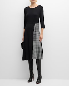 Black Halo Jackie 3 4 Sleeve Sheath Dress Neiman Marcus