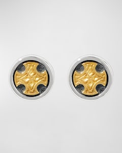 Givenchy Men's 4G Silvery Stud Earrings | Neiman Marcus