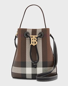 Burberry leather bucket bag sales