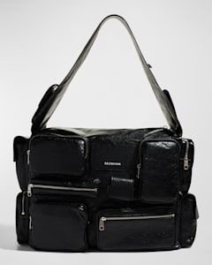 Balenciaga Men's Superbusy Lambskin Crossbody Bag | Neiman Balenciaga Men's Superbusy Lambskin Crossbody Bag | Neiman