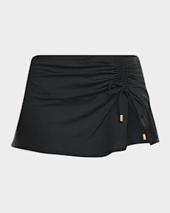 Island Goddess Shirred Band Hipster Bottom - Ocean