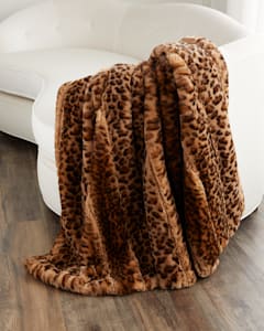 Fabulous Furs Couture Collection Faux Fur Throw Neiman Marcus