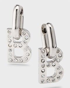 Balenciaga Loop Trio Earrings, Silver | Neiman Marcus