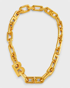 Balenciaga B Chain Thin Necklace | Neiman Marcus Balenciaga B Chain Thin Necklace | Neiman Marcus