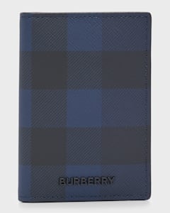 Burberry Men s EKD Leather Card Holder Neiman Marcus