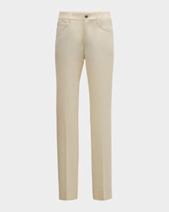 Giorgio Armani Men's Pleated Wool-Blend Suit Pants | Neiman