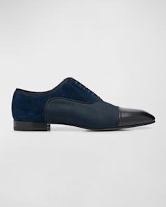 Christian Louboutin Men s Dandelion Petunia Suede Loafers Neiman Marcus