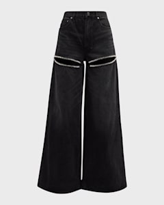SINDI CUT OUT CRYSTAL JEANS