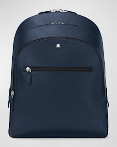 Montblanc Men s Sartorial Leather Backpack Neiman Marcus