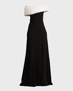 Theia one shoulder metallic gown 2025