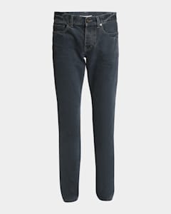 Saint Laurent Men's Loose-Fit Faded Denim Jeans | Neiman Marcus