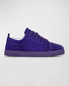 Christian Louboutin Men s Louis Suede Red Sole Sneakers Neiman Marcus
