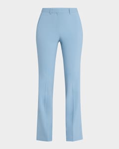 Theory Treeca Traceable Wool Full-Length Slim Trousers
