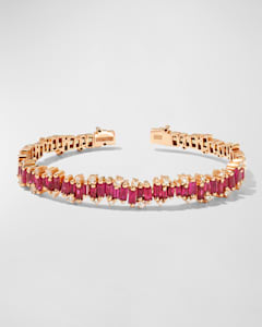 Kenneth Jay Lane Rigid Metal Cuff Bracelet