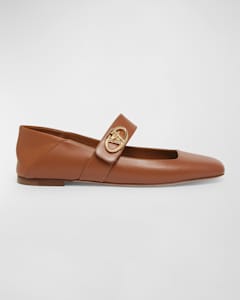 Chloe lauren flat leather mary jane slide outlet