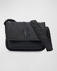 Saint Laurent Men's City Mini Crossbody Bag in Nylon