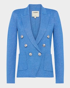 Emporio Armani Knit Jacket w/ Asymmetrical Overlap | Neiman