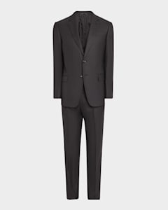 Giorgio Armani Men s Large Plaid Wool Classic Fit Suit Neiman Marcus