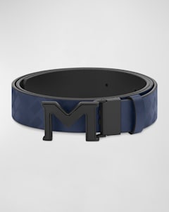 MCM Men s Claus Monogram Reversible Belt Neiman Marcus