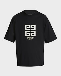 Givenchy Men's 4G Stars Stamped Logo T-Shirt | Neiman Marcus