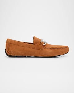 Giorgio Armani Men s Suede Perforated Driving Shoes Neiman Marcus