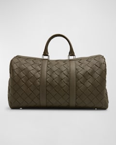 Bottega Veneta Men s Medium Intrecciato Leather Duffel Bag Neiman Marcus