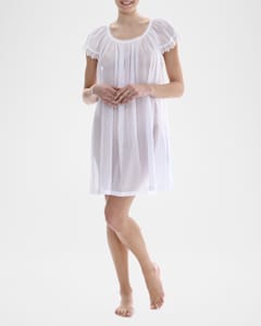 Celestine Sissi 2 Ruched Lace Trim Cotton Babydoll Neiman Marcus
