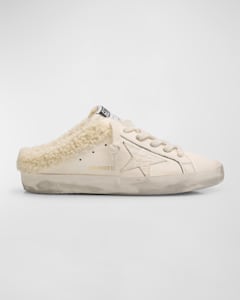 Golden Goose Superstar Sabot Suede Shearling Slide Sneakers Neiman Marcus