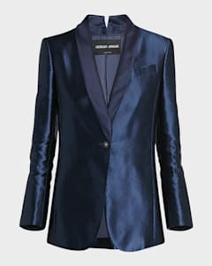 GIORGIO ARMANI SILK LINEN SHORTS