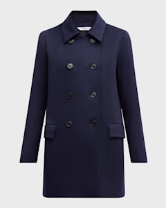 Fleurette funnel neck wool coat new arrivals