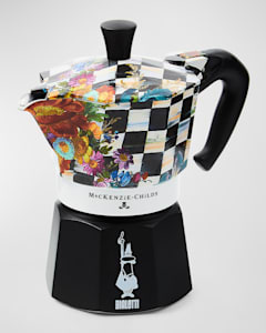 MacKenzie-Childs x Bialetti Moka Express Courtly Flower Market 