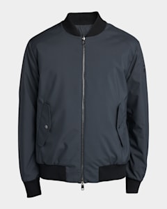 Moncler Men s Amiot Down Biker Jacket Neiman Marcus