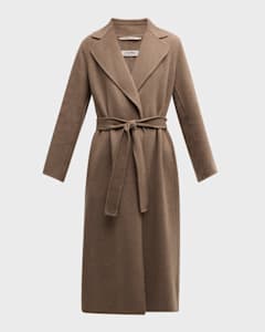 Neiman Marcus Cashmere Collection Double Faced Cashmere and Lamb Fur Coat Neiman Marcus