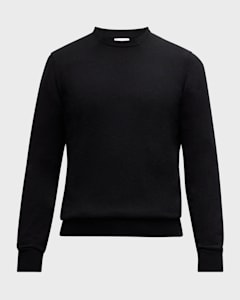 Neiman Marcus Men s Cashmere and Silk Crewneck Sweater Neiman Marcus