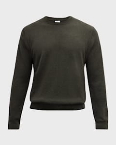 Neiman Marcus Men s Cashmere and Silk Crewneck Sweater Neiman Marcus